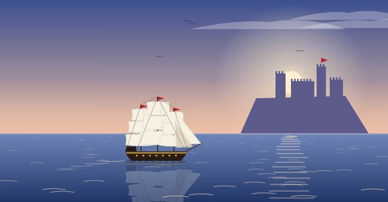 Illustration from SAT Vocabulary Voyage opening the Sea of Double Meanings